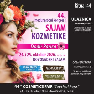 Ulaznice za 44. sajam kozmetike Dodir Pariza, Ritual & INOVA